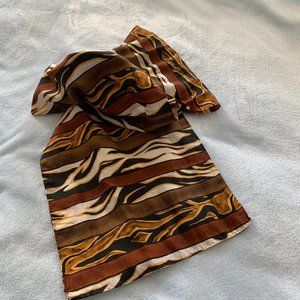 Silk Tiger Stripe Scarf
